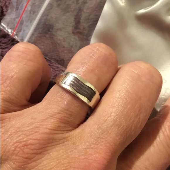 Vintage Melissa Rivers Sterling Silver & Purple Enamel Ring, 7 NIB - Picture 5 of 10